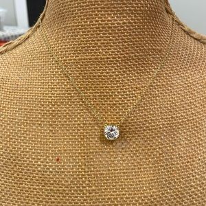 CZ gold plated necklace